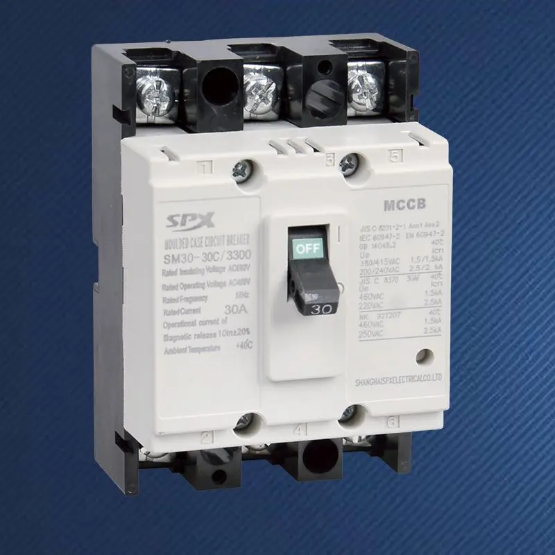 Bộ ngắt mạch vỏ đúc 3P 5A 10A 20A
